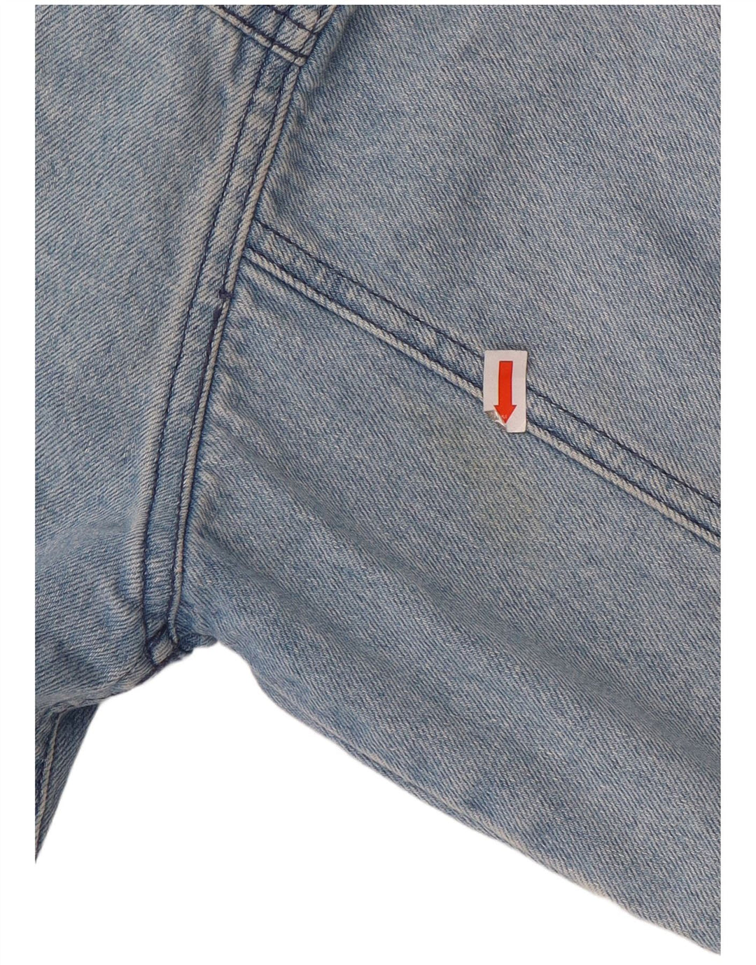 Giacca di jeans grafica vintage da ragazzo 11-12 anni grande cotone blu
