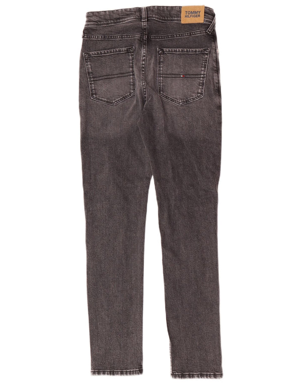 Tommy Hilfiger Ragazzi Slim Jeans 13-14 anni W28 L28 Cotone grigio