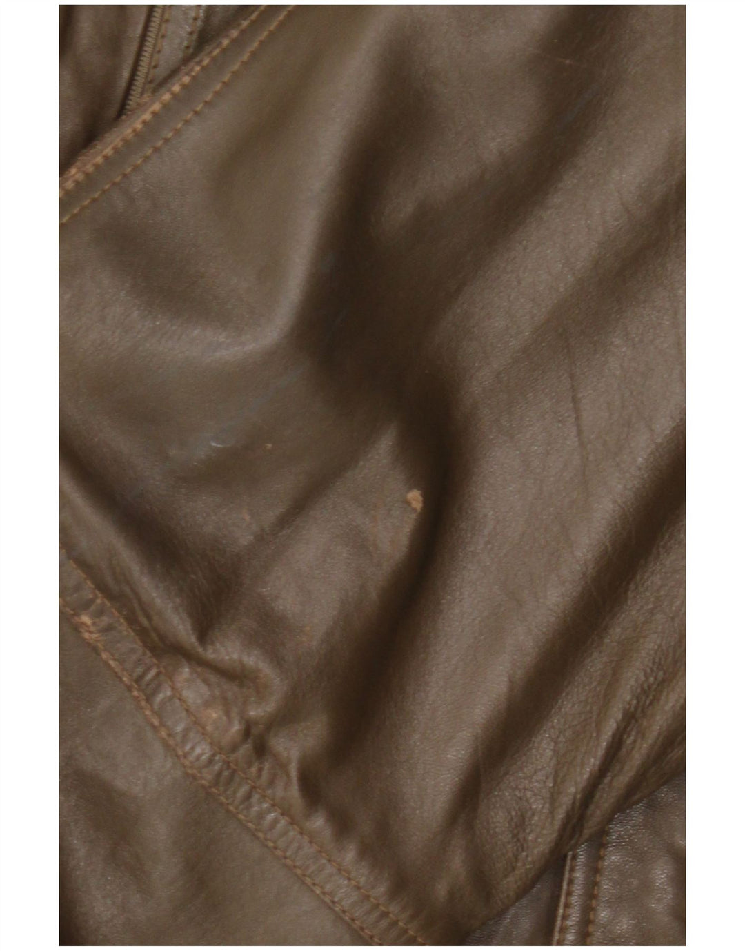 Giacca in pelle vintage da uomo IT 52 XL Cachi