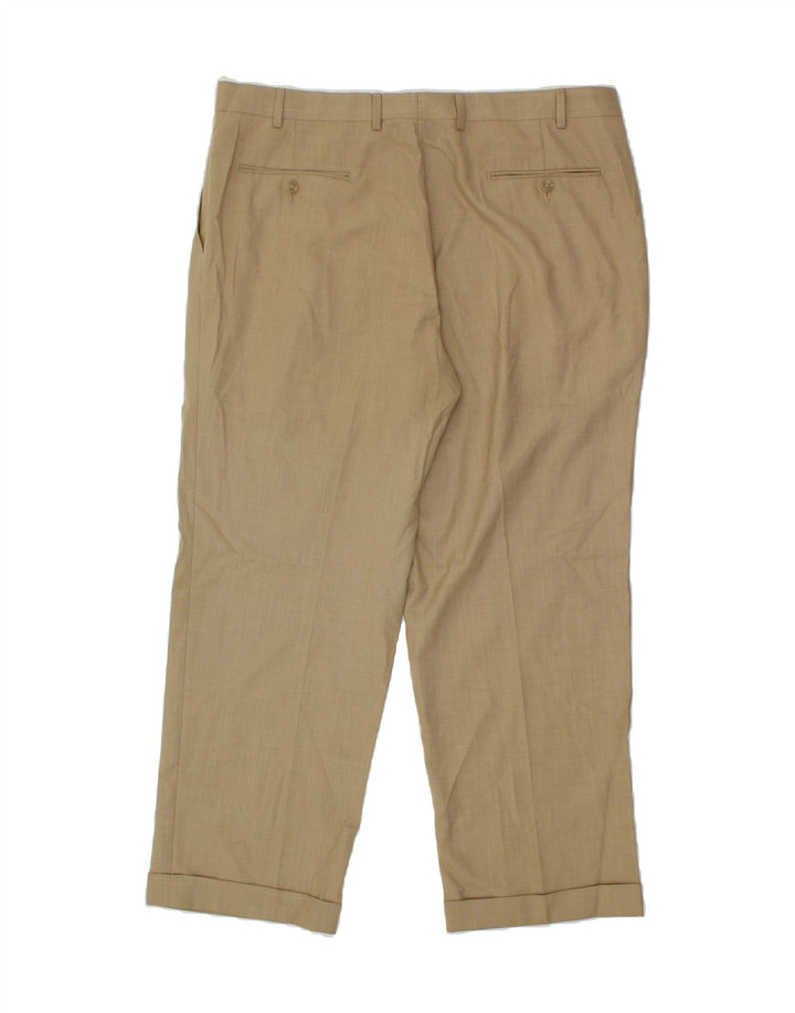 CHAPS Mens Pegged Suit Trousers W38 L29 Beige Polyester Vintage Chaps and Second-Hand Chaps from Messina Hembry 