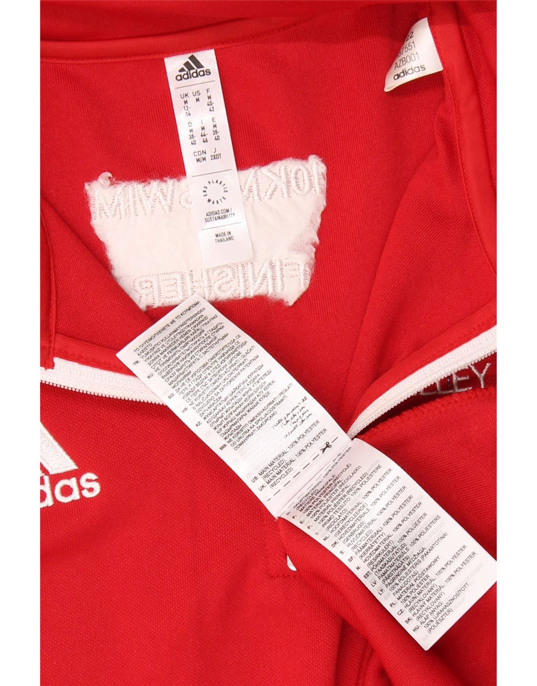 Top da tuta ADIDAS Aeroready Graphic Pullover da donna UK 12/14 Rosso medio