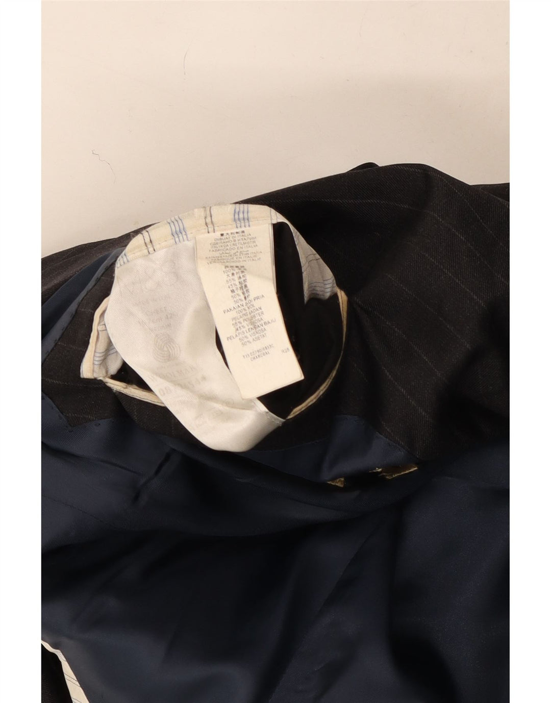 Giacca blazer a 2 bottoni Marks & Spencer da uomo UK 42 grande lana gessata grigia