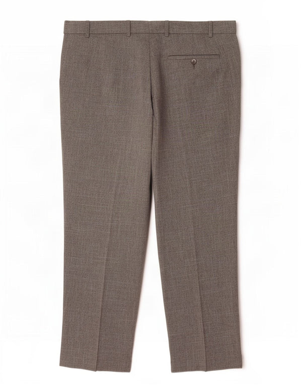 Pantaloni da abito vestibilità regolare Marks & Spencer da uomo W40 L29 poliestere grigio