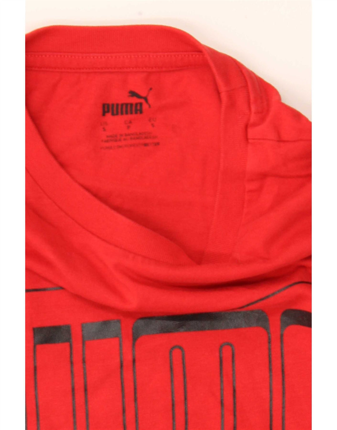 T-shirt grafica da donna Puma UK 10 piccola rossa