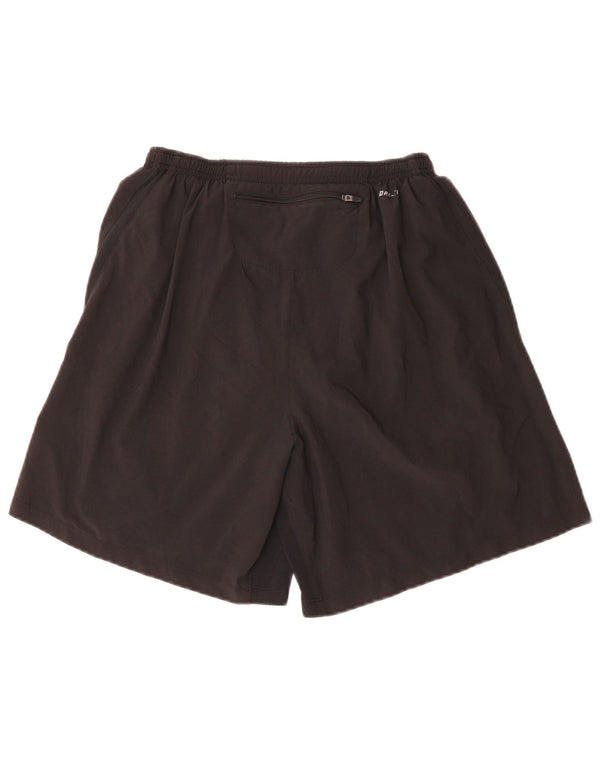 Pantaloncini sportivi Nike Dri Fit da uomo, grandi, in poliestere nero