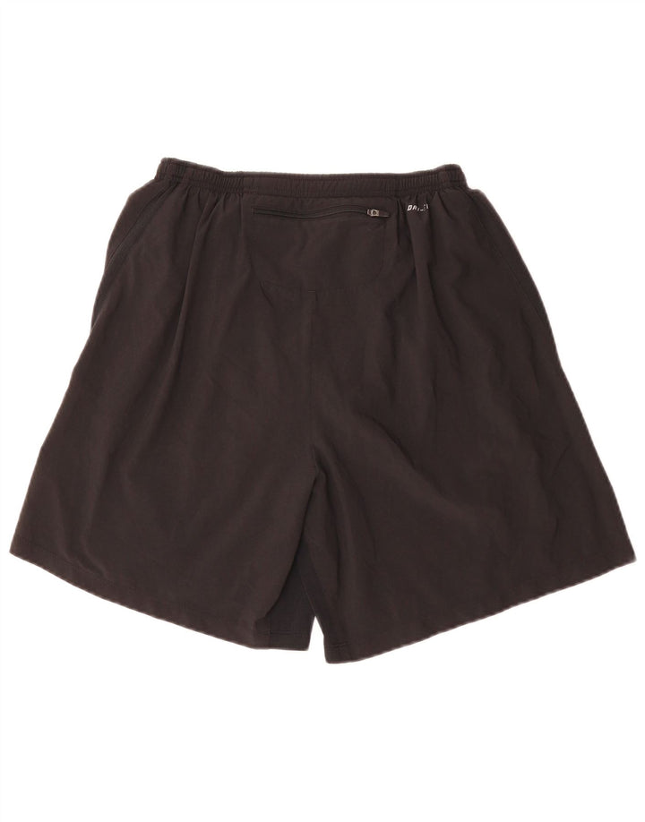 Pantaloncini sportivi Nike Dri Fit da uomo, grandi, in poliestere nero