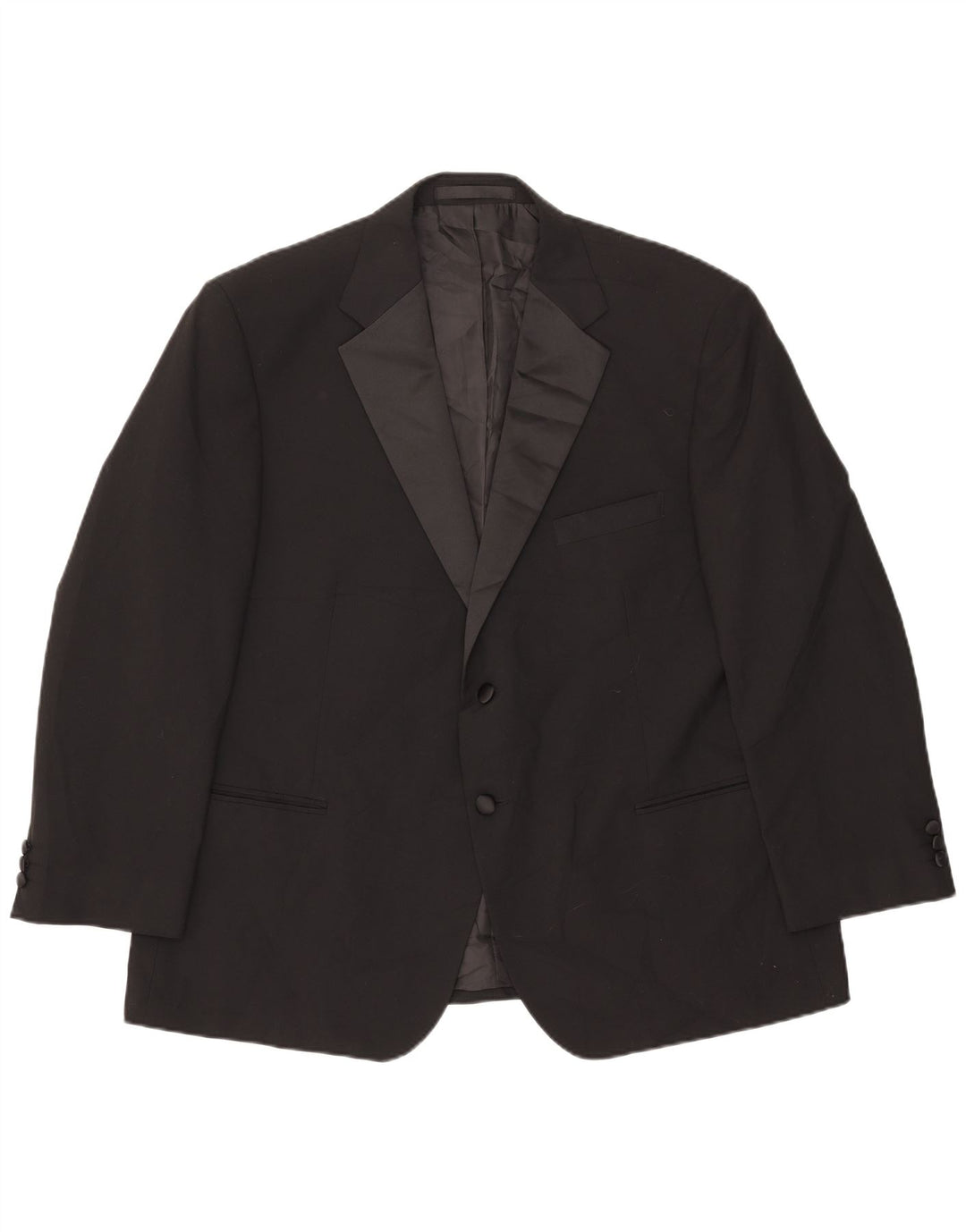 Giacca blazer a 2 bottoni da uomo Marks & Spencer UK 46 XL Black Colourblock