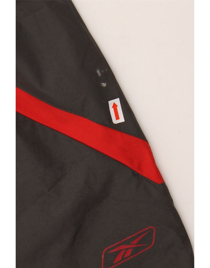 Pantaloni da tuta con grafica REEBOK da uomo piccoli in poliestere grigio