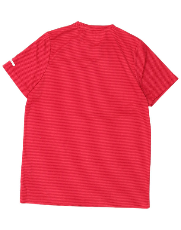 T-shirt da uomo Ellesse Top in poliestere a righe rosse piccole