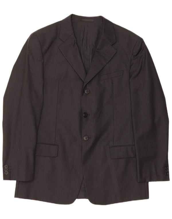 ARMANI COLLEZIONI Giacca Blazer da Uomo a 3 Bottoni IT 52 XL Lana Nera