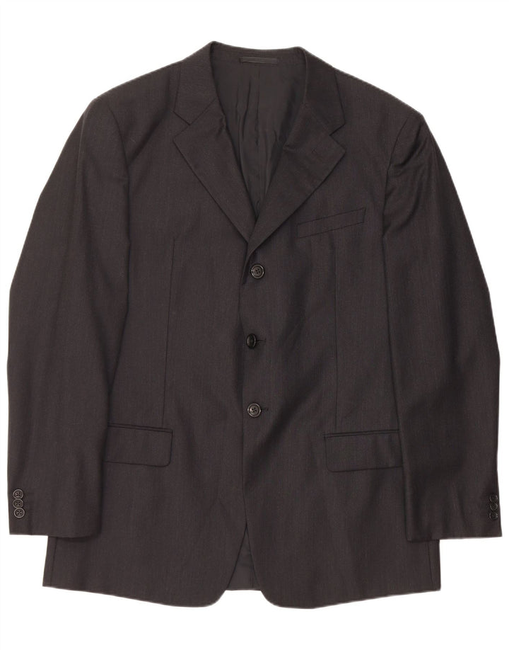 ARMANI COLLEZIONI Giacca Blazer da Uomo a 3 Bottoni IT 52 XL Lana Nera