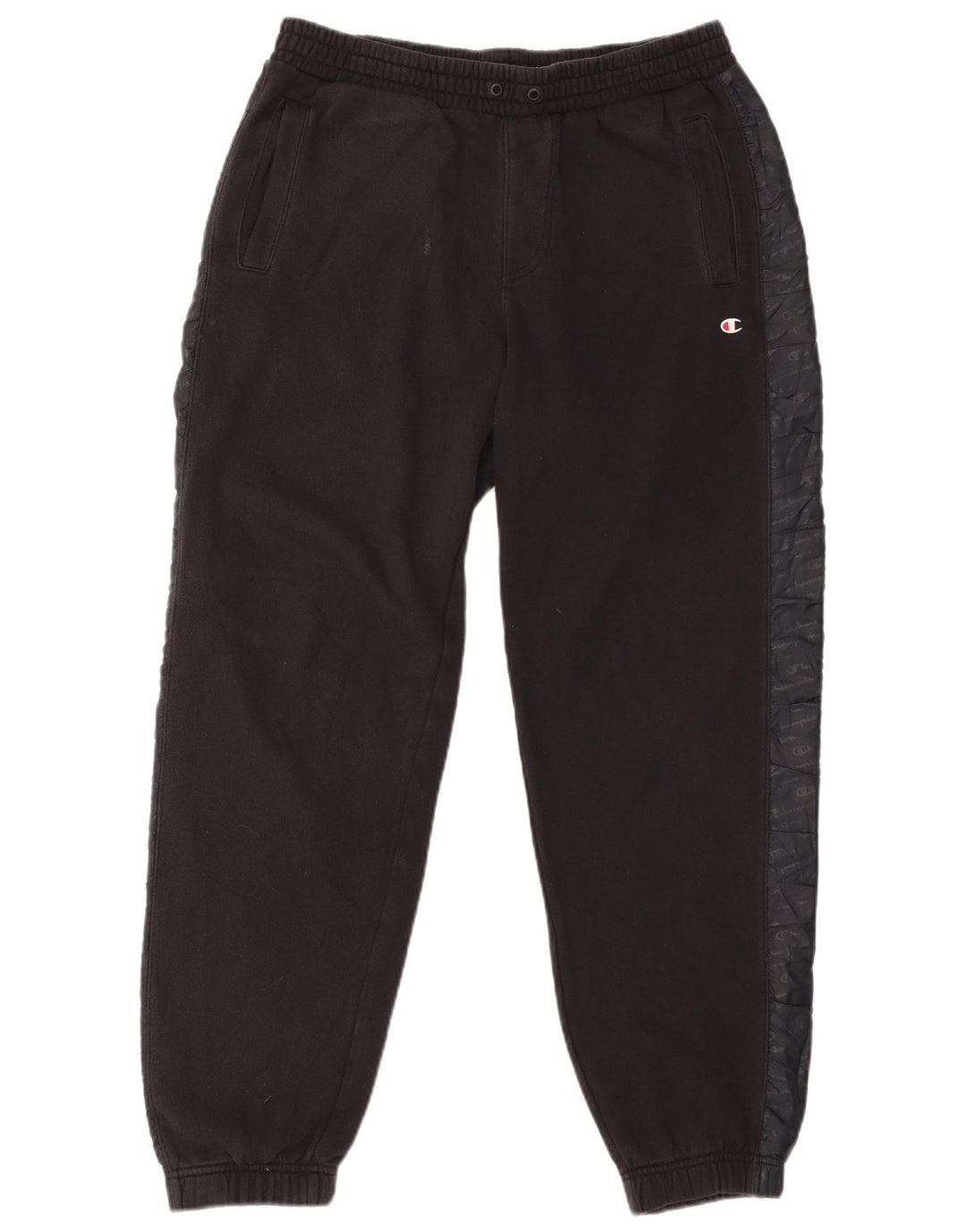 CHAMPION Pantaloni da tuta con grafica da uomo Joggers Large Black Colourblock