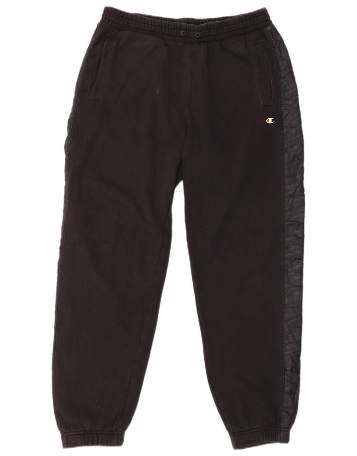 CHAMPION Pantaloni da tuta con grafica da uomo Joggers Large Black Colourblock
