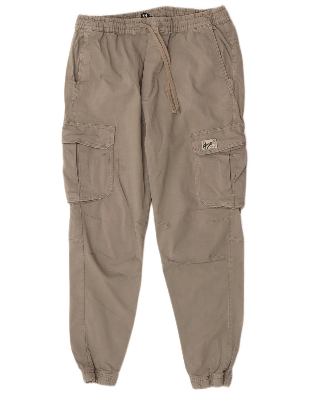 Pantaloni cargo da jogging da uomo Zara W30 L27 in cotone grigio