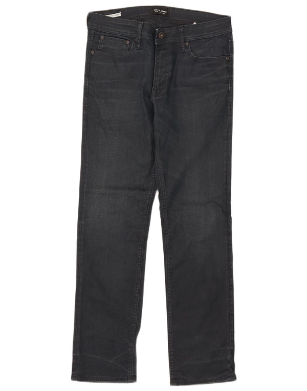Jeans slim da uomo Clark Jack & Jones W32 L29 cotone blu navy