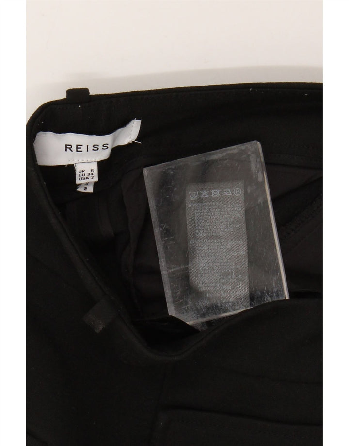 Pantaloni casual svasati a vita alta da donna REISS UK 6 XS W25 L32 neri