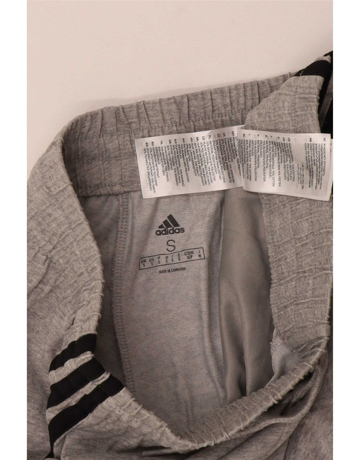 Pantaloni da tuta da uomo Adidas Small in cotone grigio