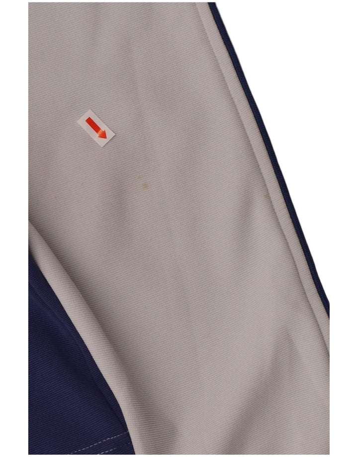 Giacca da tuta da uomo Kappa in poliestere color block blu medio