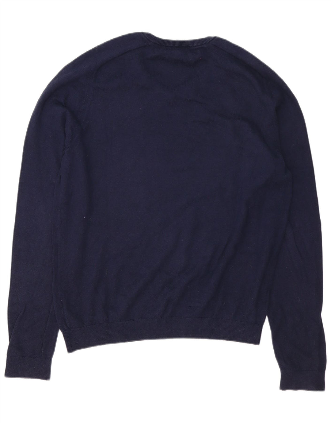 Gap Maglione da uomo con scollo a V grande in cotone blu navy