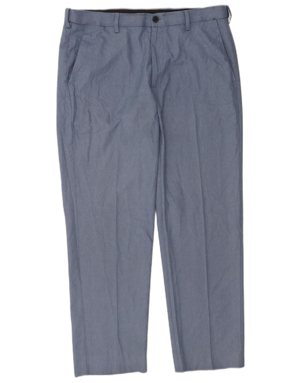Pantaloni chino vestibilità regolare da uomo Marks & Spencer W34 L29 poliestere blu