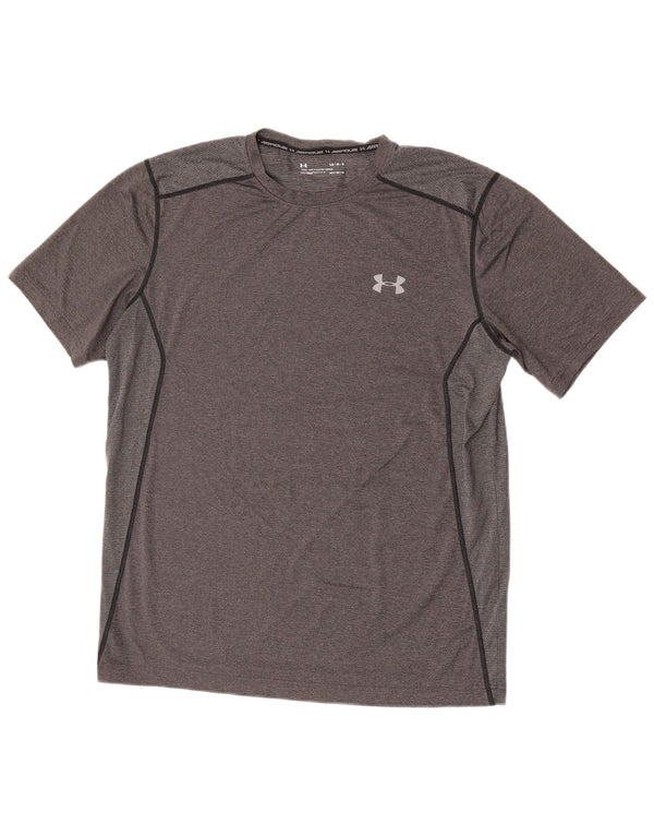 Maglietta Under Armour da uomo Heat Gear Top grande grigio chiazzato
