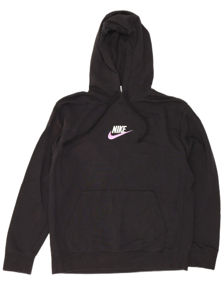 Felpa con cappuccio da uomo Nike Large in cotone nero