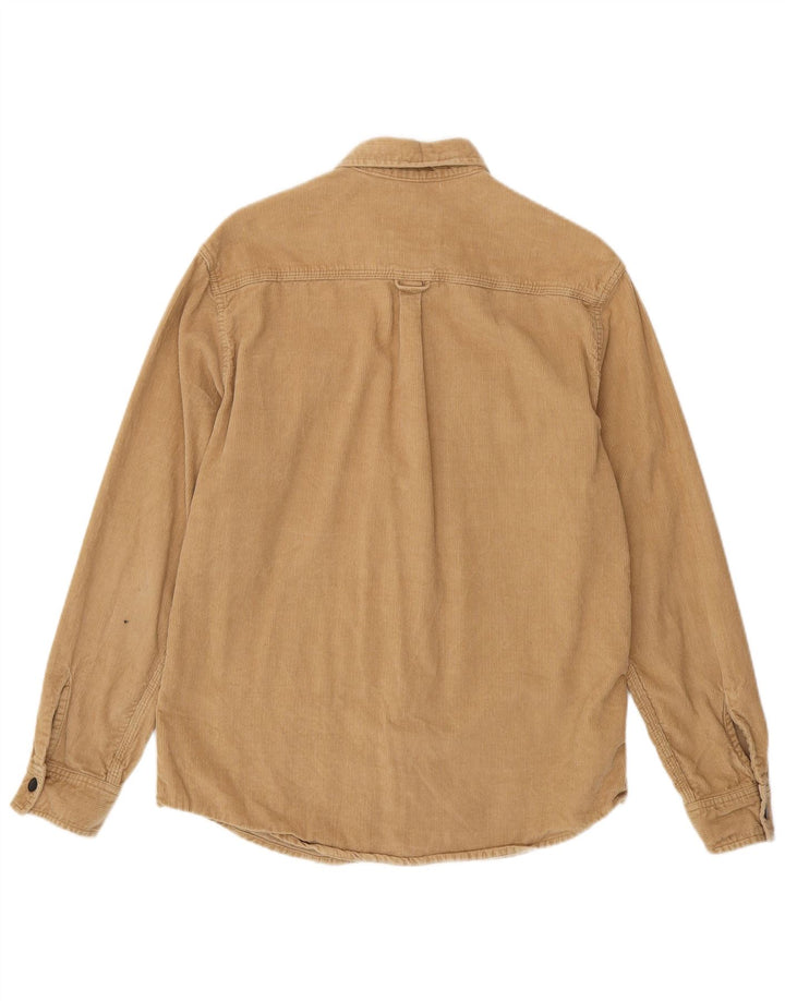 Camicia da uomo in velluto a coste Jack & Jones in cotone beige medio