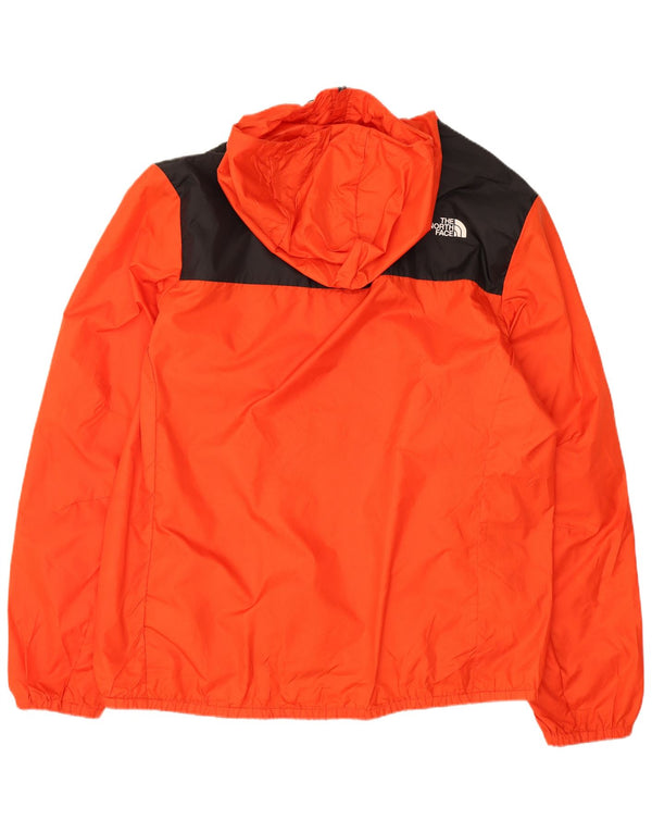 Giacca antipioggia da uomo con cappuccio The North Face UK 40 Large Orange Colourblock