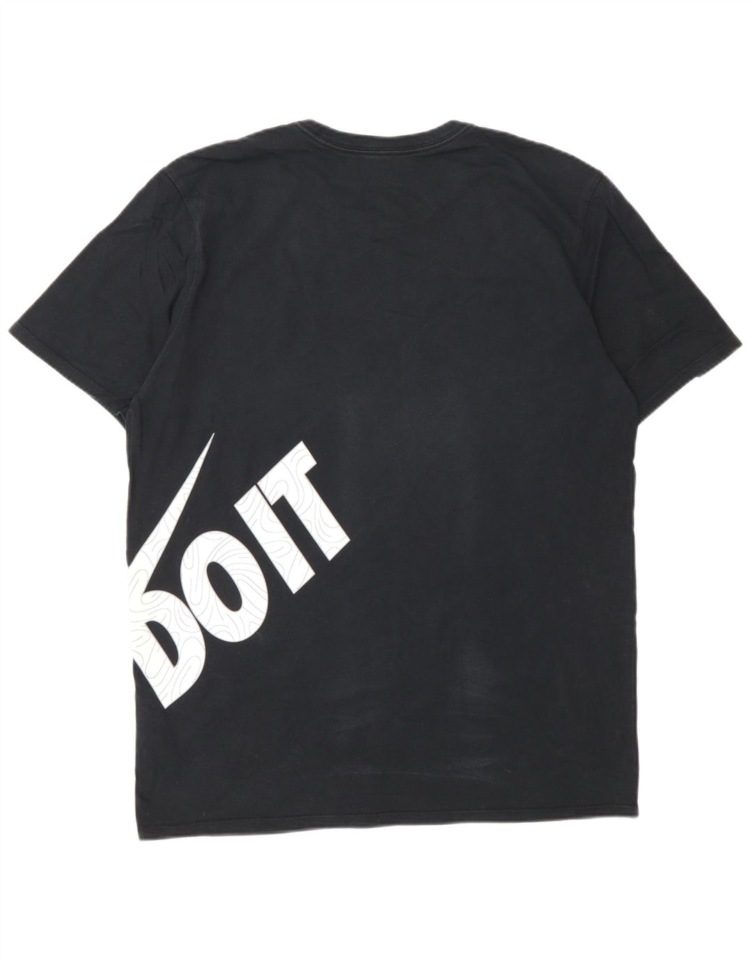 T-shirt grafica da uomo Nike Top grande in cotone nero