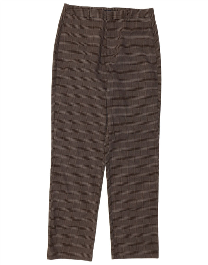 Pantaloni casual dritti da donna Dockers W28 L30 pied de poule marroni