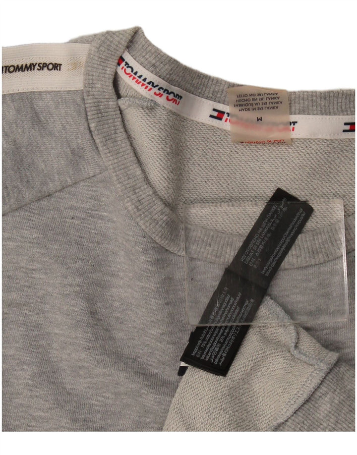 Felpa grafica da uomo Tommy Hilfiger Maglione grigio medio color block