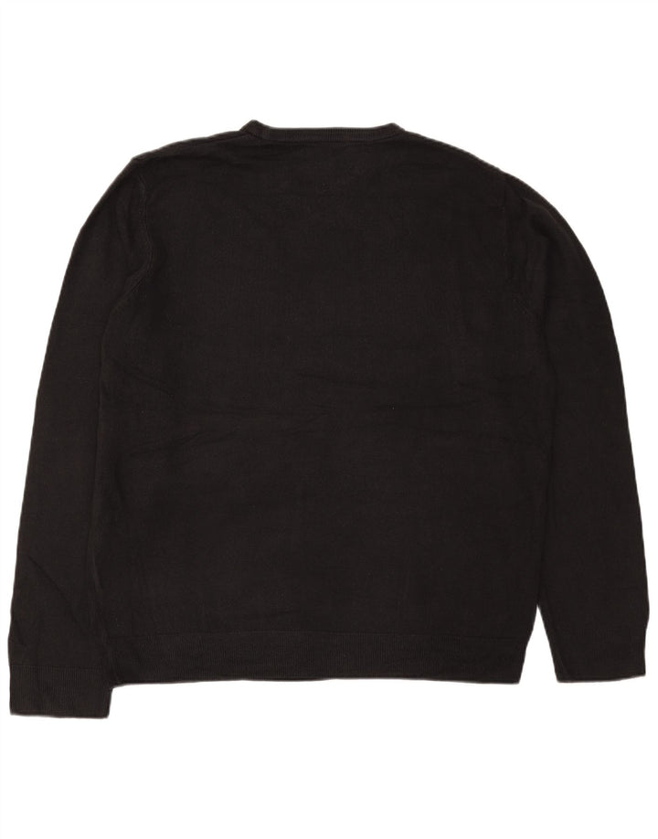 Maglione maglione girocollo da uomo Marks & Spencer XL acrilico nero