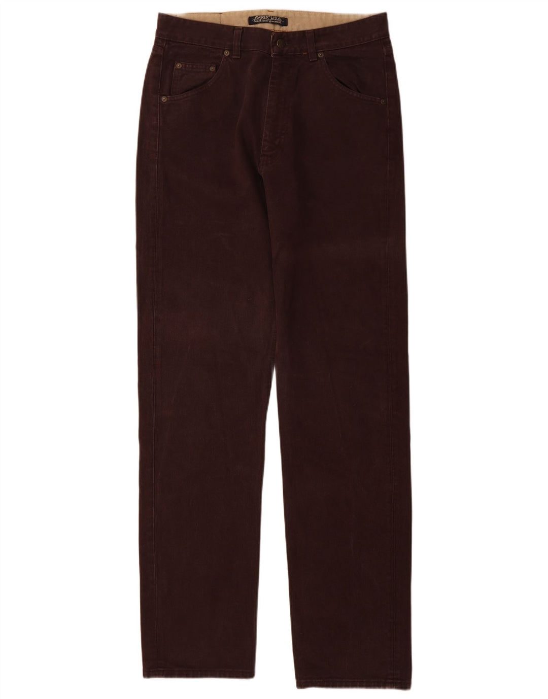 Jeans affusolati da uomo Avirex W30 L35 cotone marrone