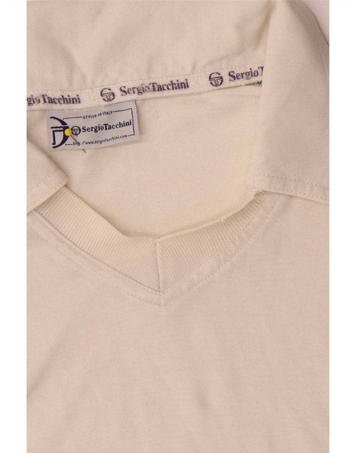 Polo da uomo Sergio Tacchini XL bianca color block