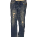 SUPERDRY Womens Leon Distressed Slim Jeans W32 L32 Blue Cotton Vintage Superdry and Second-Hand Superdry from Messina Hembry 