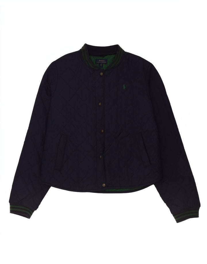 Giacca trapuntata da ragazzo Polo Ralph Lauren 15-16 anni XL poliestere blu navy