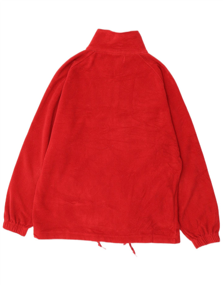 Giacca in pile da uomo Kappa UK 38 medio rosso poliestere