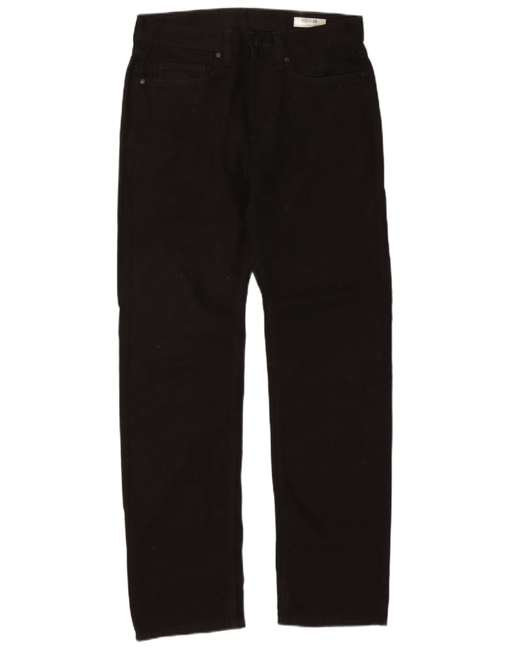 Jeans dritti vestibilità regolare da uomo Marks & Spencer W32 L31 cotone nero