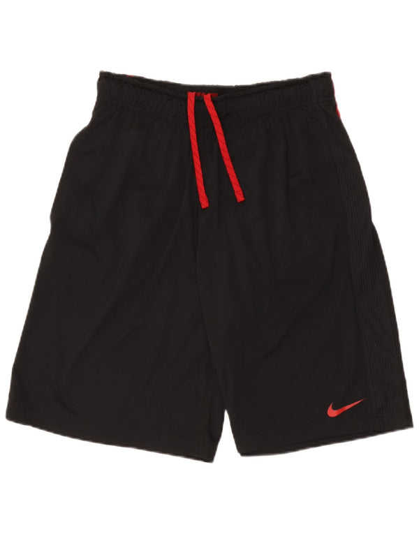 Pantaloncini sportivi Nike Dri Fit da donna UK 12 Medium Nero Colourblock Poliestere