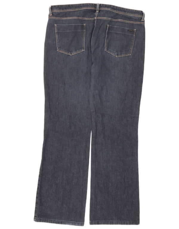 Jeans bootcut autografi da donna Marks & Spencer UK 18 XL W38 L30 Blu navy