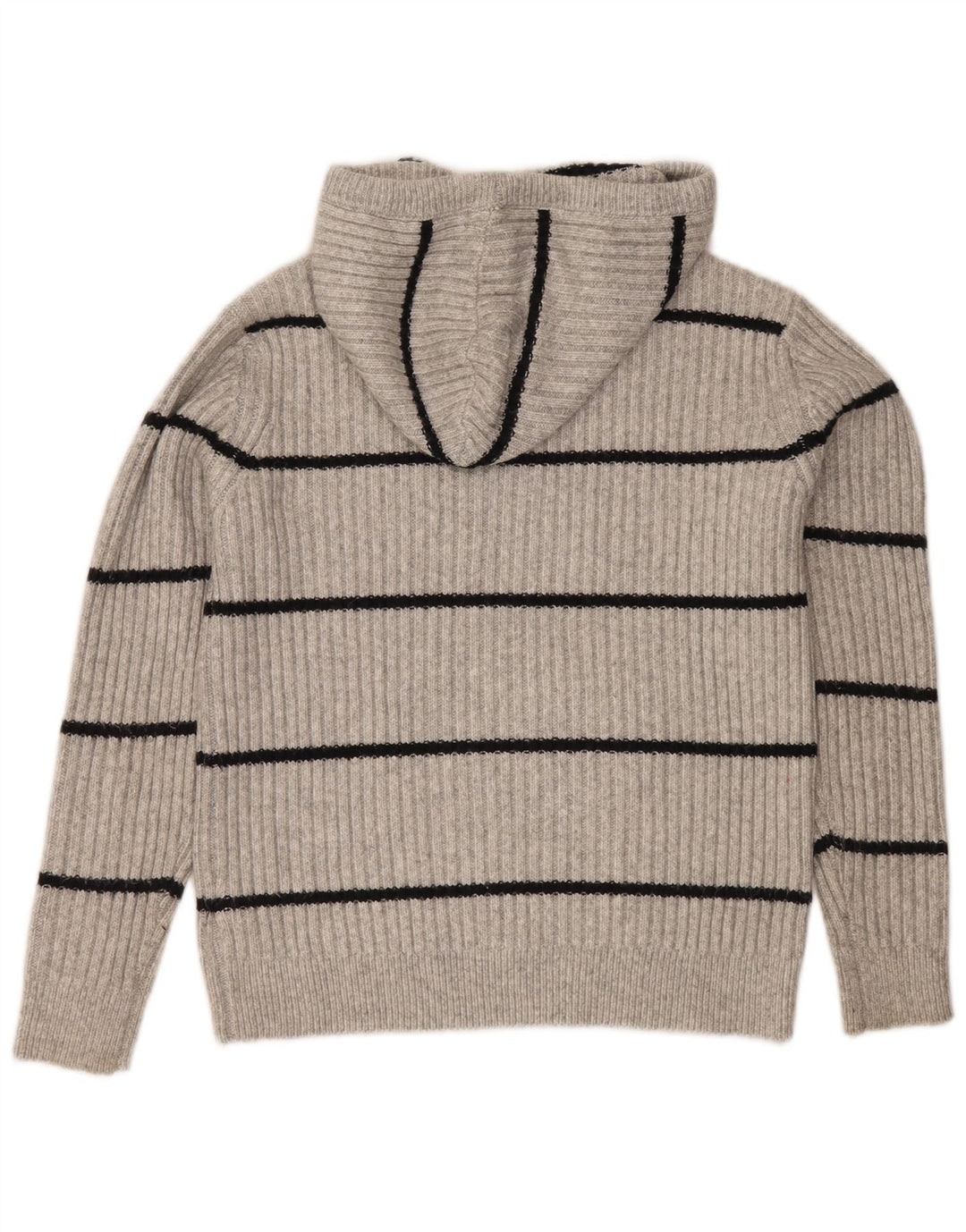 Maglione con cappuccio da donna Marks & Spencer UK 14 Grigio medio a righe