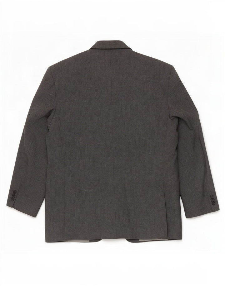 Giacca blazer corta da uomo a 3 bottoni Marks & Spencer UK 44 XL poliestere grigio