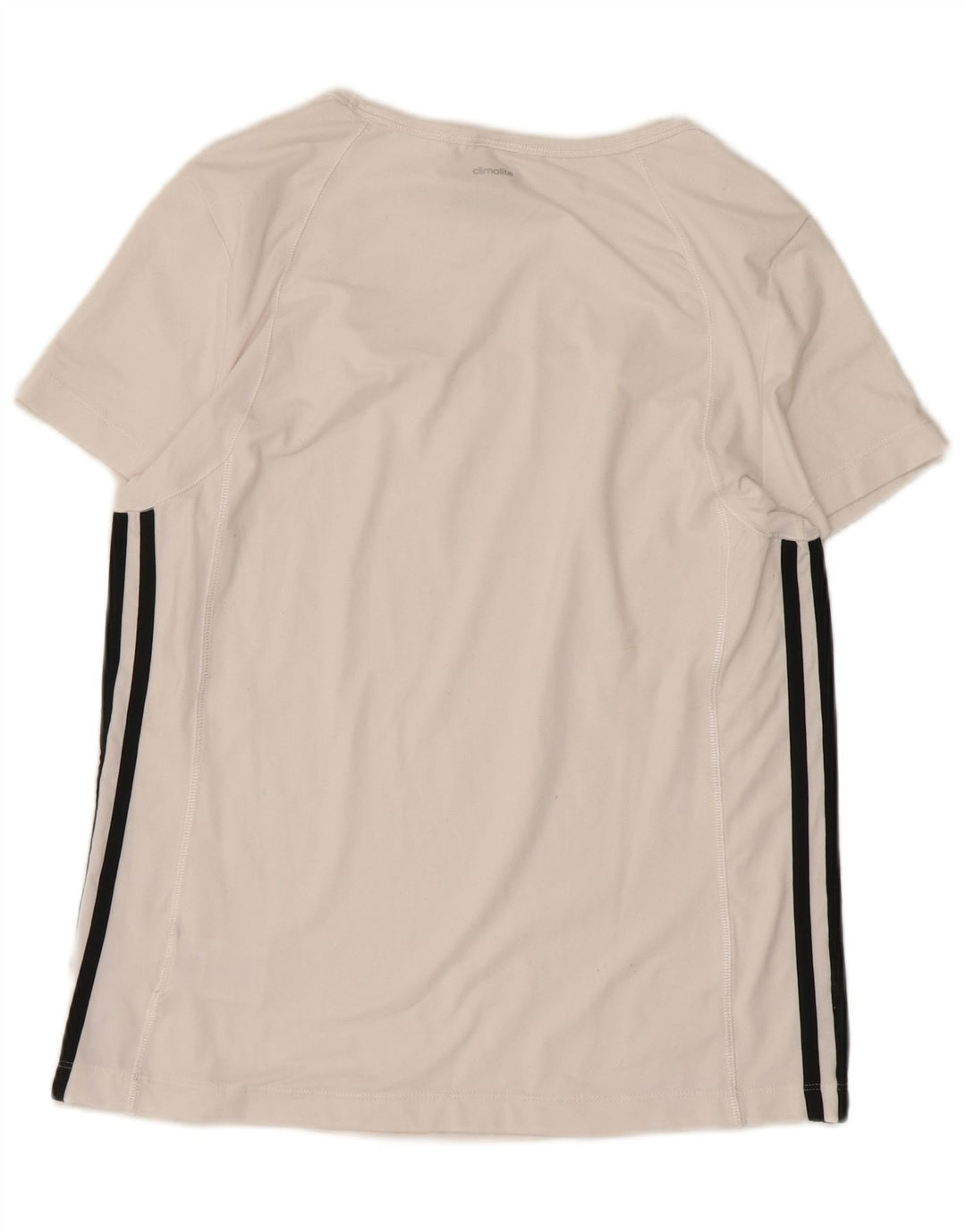 T-shirt da donna Adidas Top UK 12/14 poliestere color block bianco medio