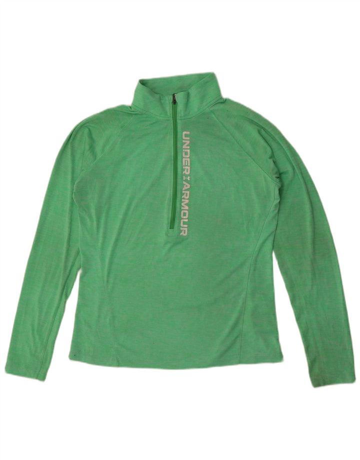 Under Armour Womens Graphic Pullover Tuta da ginnastica Top UK 14 Large Verde