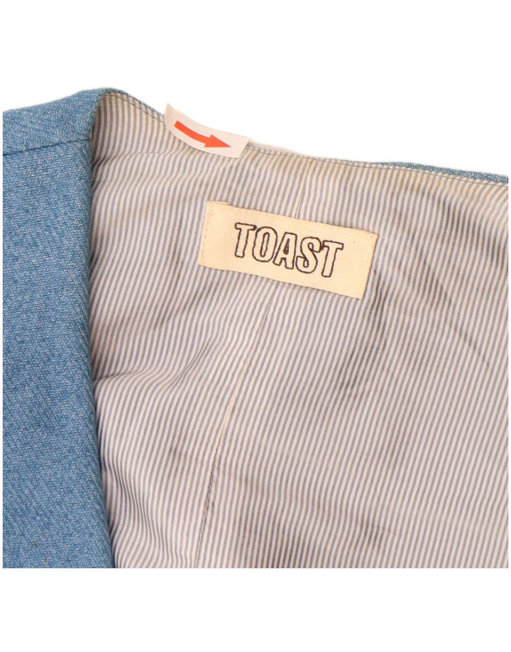 Gilet da donna Toast UK 10 piccolo cotone blu