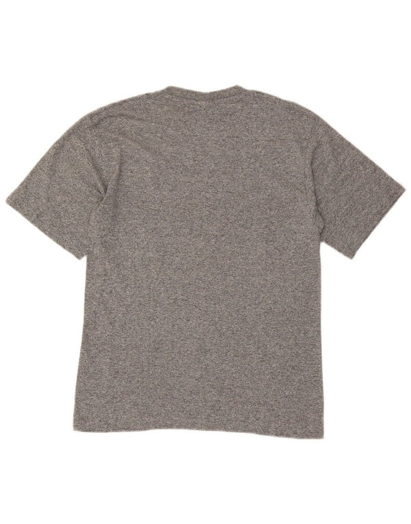 T-shirt grafica da uomo Champion Top in cotone chiazzato grigio piccolo