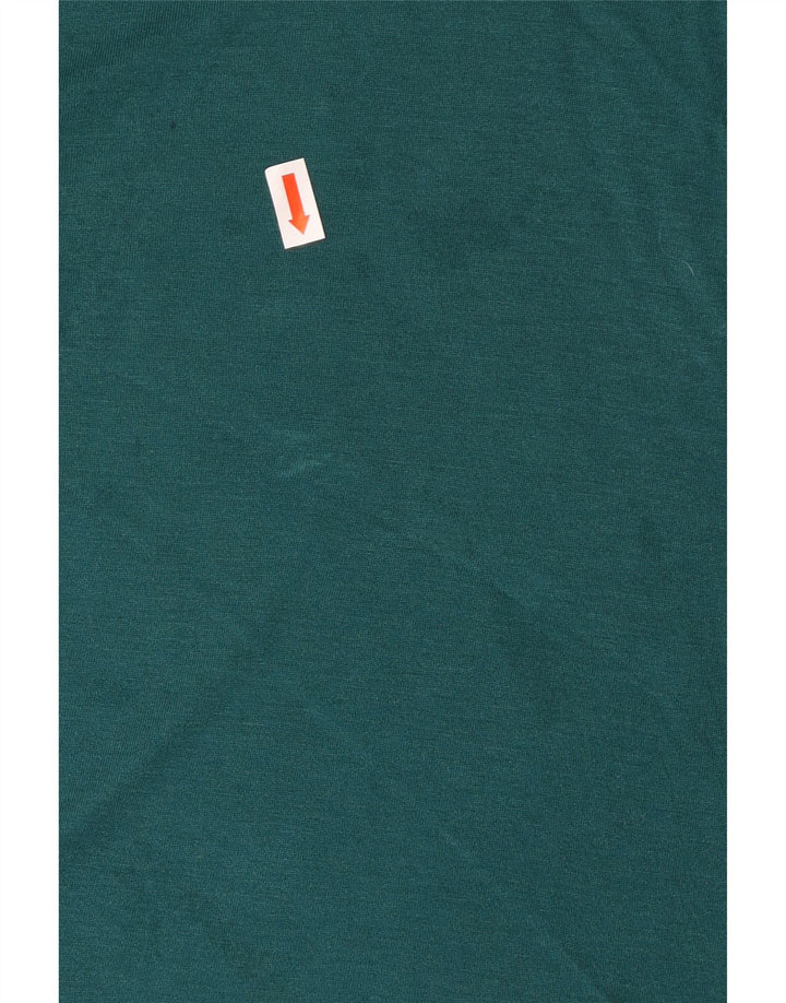 BENETTON Top trasparente da donna a maniche lunghe UK 18 XL Verde