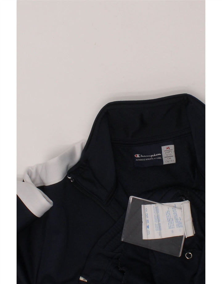 CHAMPION Boys Tracksuit Top Jacket 9-10 Years Medium  Navy Blue Vintage Champion and Second-Hand Champion from Messina Hembry 