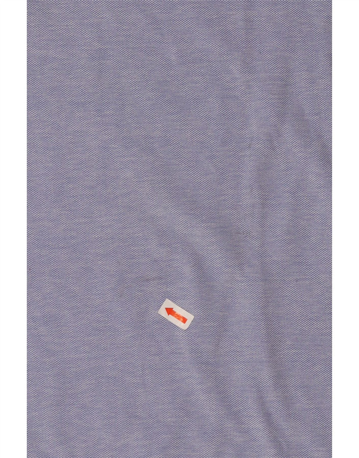 Polo da uomo vestibilità casual Massimo Dutti grande in cotone blu