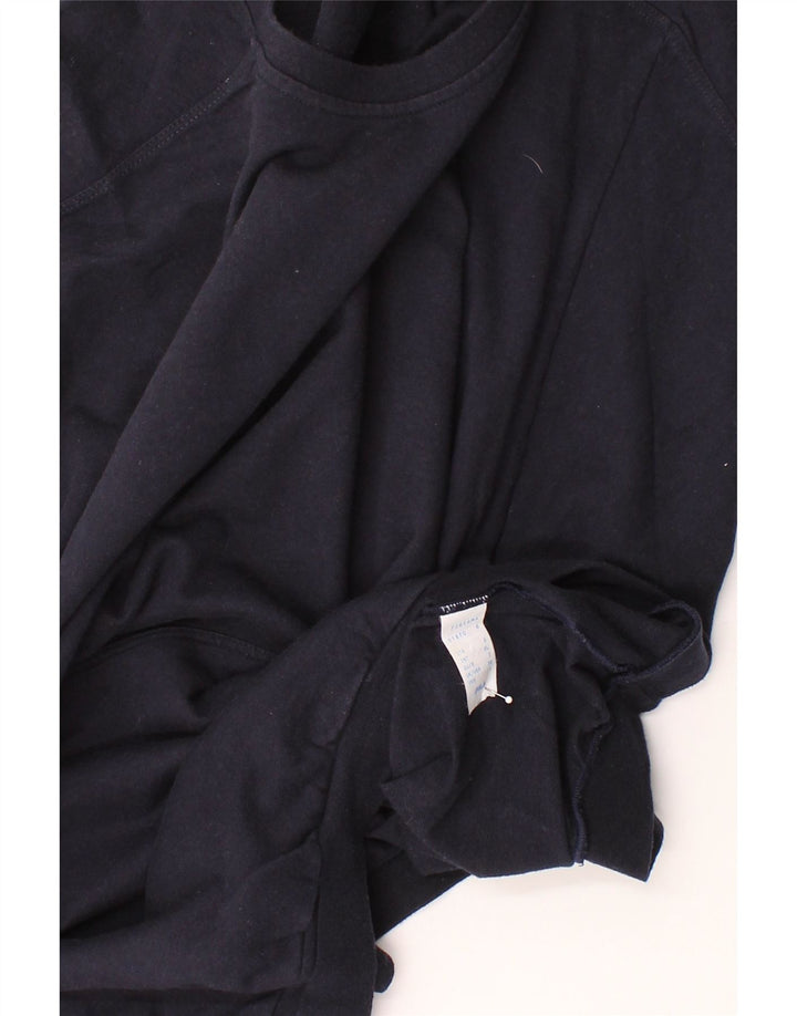 FILA Womens Longline Oversized Sweatshirt Jumper EU 38 Medium Navy Blue Vintage Fila and Second-Hand Fila from Messina Hembry 